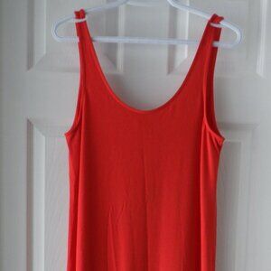 ARMEDANGELS T-Shirt Dress Women's Size Medium Red Sleeveless Minimalist Chic